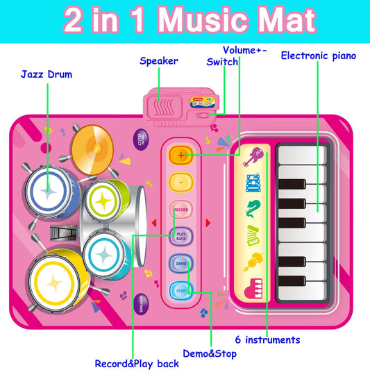JKGIFTS piano side with 13 keys invites melody exploration.
