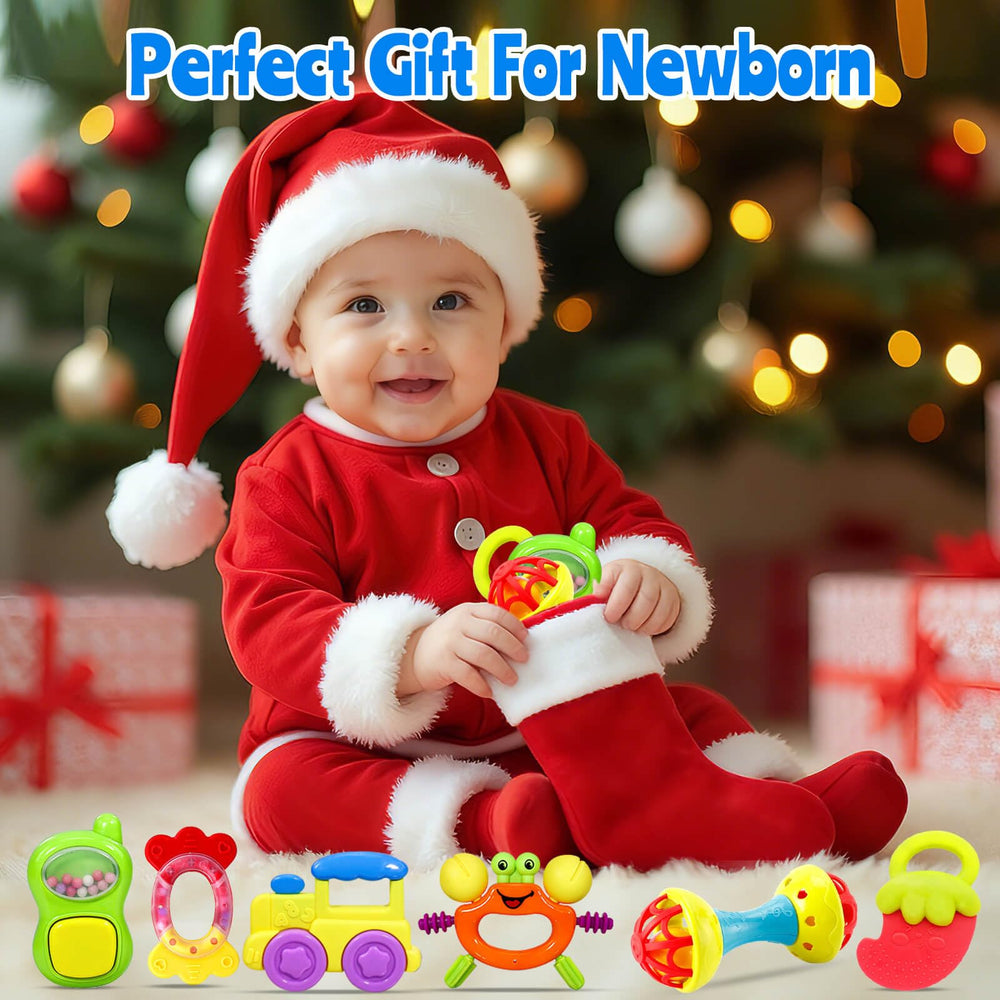 JKHEPL baby toys gift-set packaging image suggests versatile gifting options.