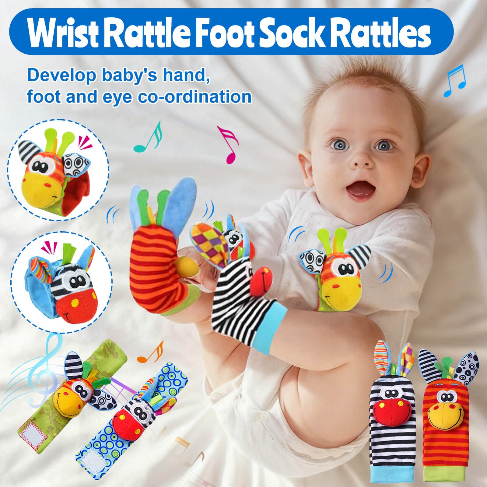 JKHEPL baby toys non-toxic materials image emphasizes safe, durable construction.