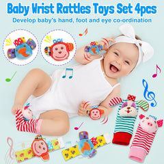 JKHEPL colorful beads rattle for engaging sound and focus