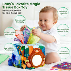 JKHEPL plush squirrel sound toy enhances tactile exploration.