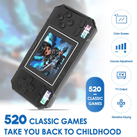 JKV handheld console side buttons ready for responsive gaming sessions