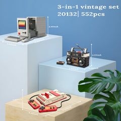 JMBricklayer 20132 vintage-display setup on desk for nostalgic decor