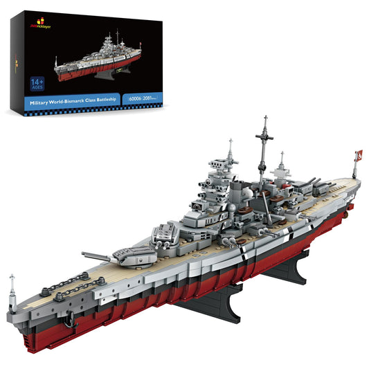 JMBricklayer Battleship model front view for display and collectible appeal