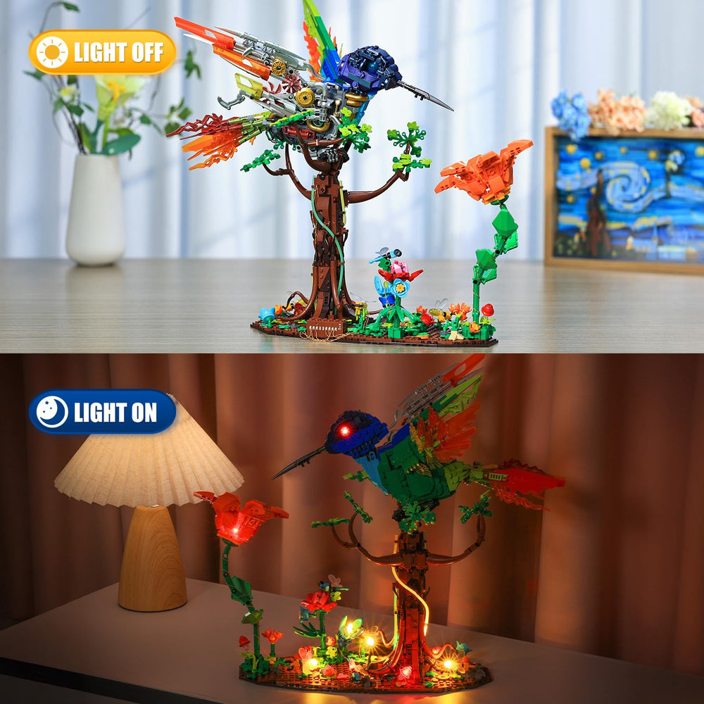 JMBricklayer desk display habitat with blossom base enhances office ambiance.