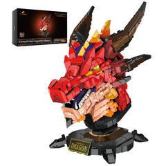 JMBricklayer dragon set front view ideal for display and gifting.