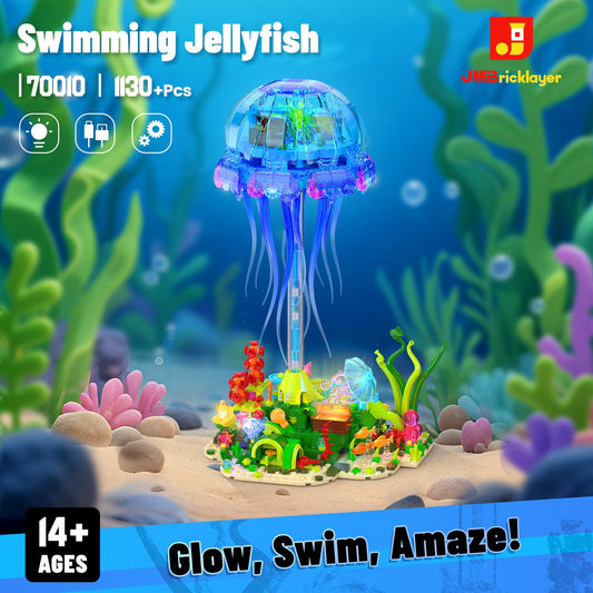 JMBricklayer jellyfish with rotating tentacles creates dynamic ocean mood lighting.