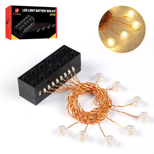 JMBricklayer LED light kit for building bricks set adds vibrant illumination to displays.