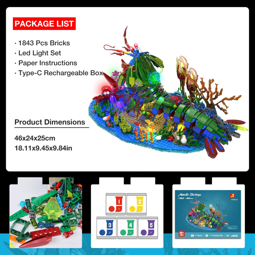 JMBricklayer Ocean diorama on display for home or office decor.