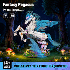 JMBricklayer Pegasus base with delicate flowers and waves complements home decor