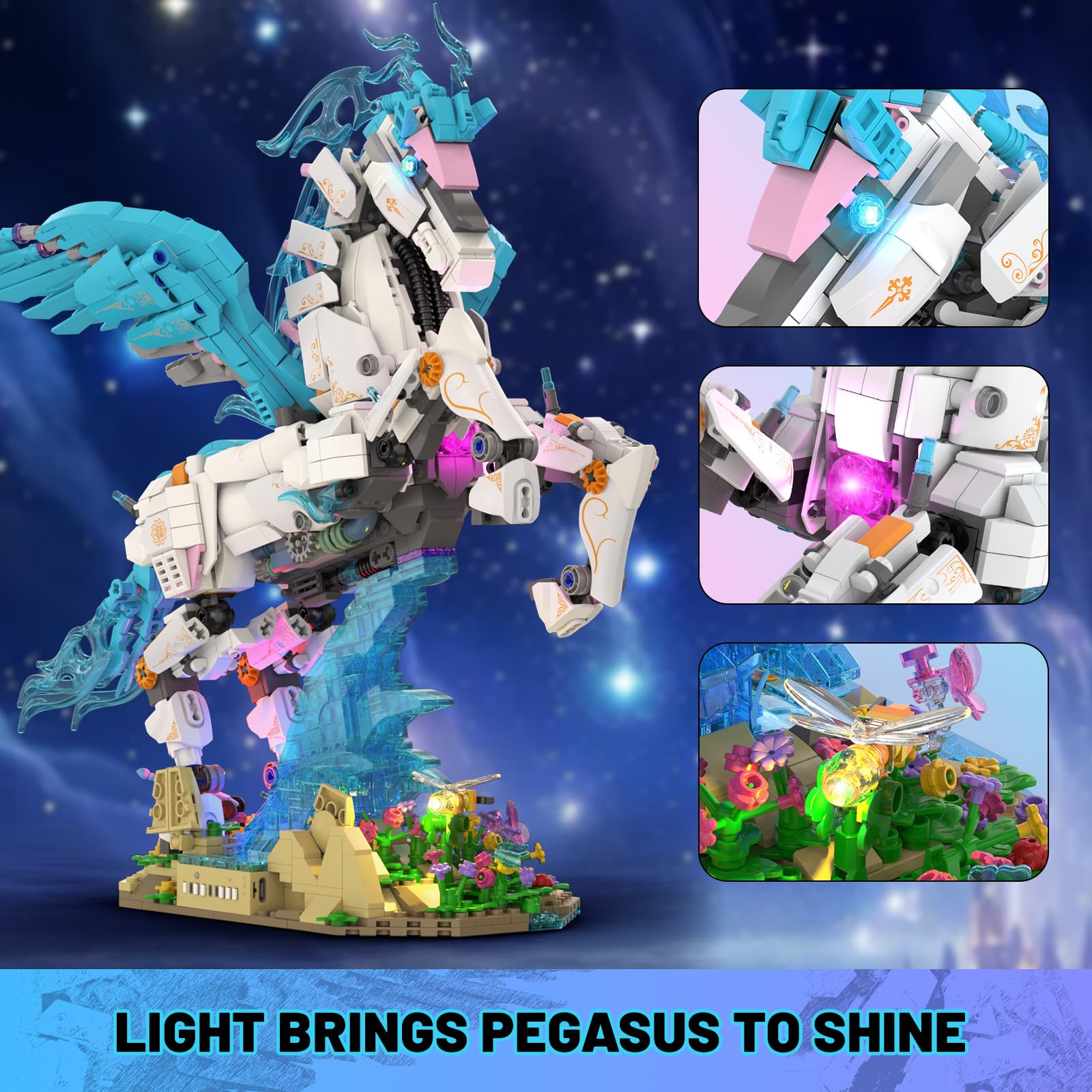 JMBricklayer Pegasus night glow creates a cool cyberpunk atmosphere