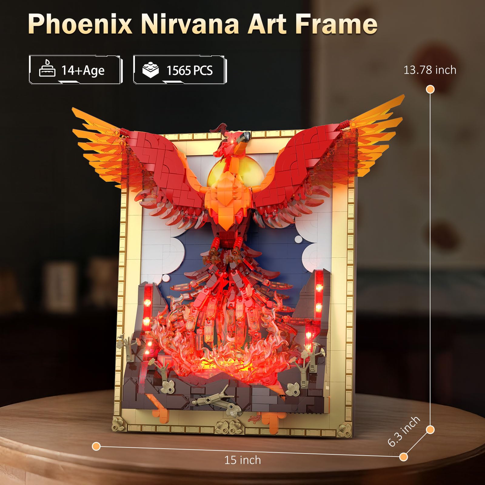 JMBricklayer Phoenix Nirvana durable ABS bricks support long-lasting crafting fun