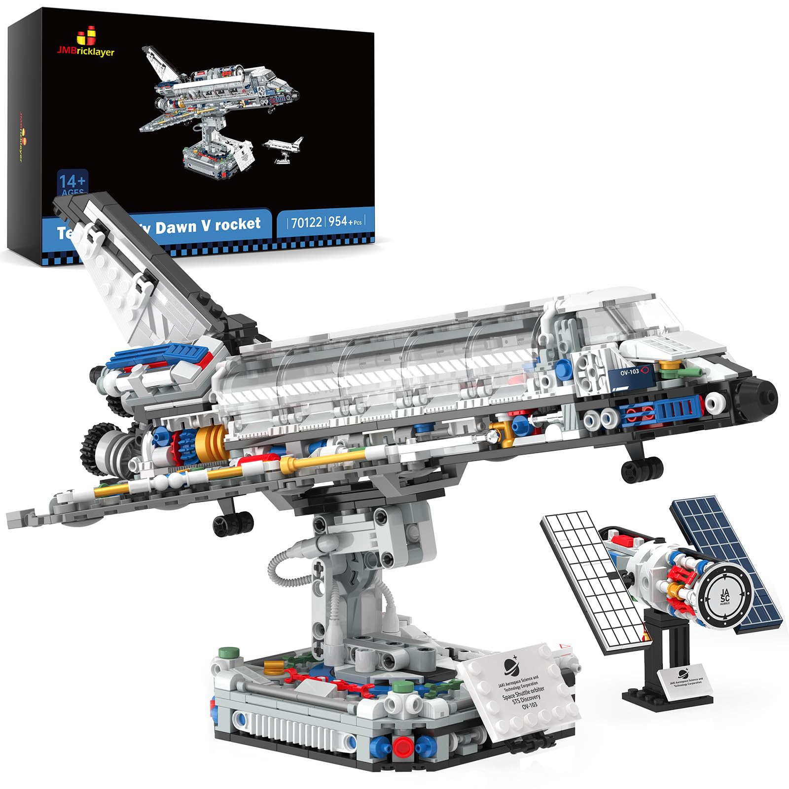 JMBricklayer Space Shuttle: semi-disassembled structure for immersive engineering insight