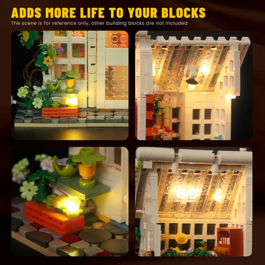 JMBricklayer two-by-six brick with built-in nine-port hub enables easy wiring.