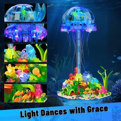 JMBricklayer underwater landscape base complements the jellyfish display on desk or shelf.