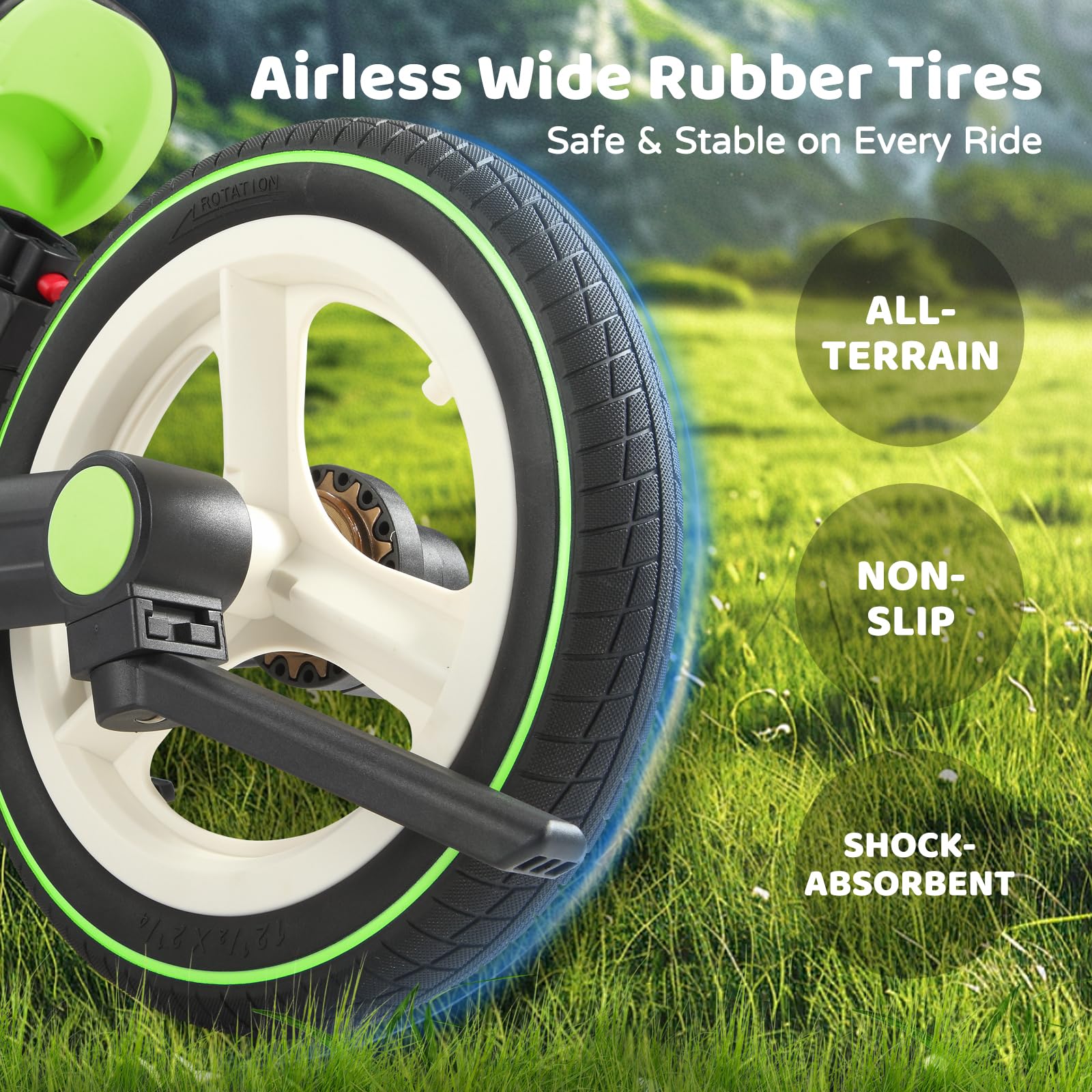 JMMD 6-in-1 toddler bike 12-inch wheels on all terrain