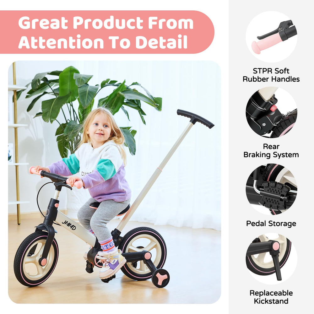 JMMD adjustable seat and handlebar to grow with your child