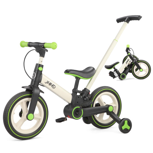 JMMD 6-in-1 toddler bike fold for compact storage and travel
