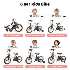 JMMD bike folded for travel and compact storage