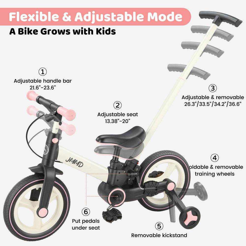 JMMD bike with hand brake for precise speed control