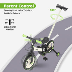 JMMD 6-in-1 toddler bike height adjustable seat for growing kids