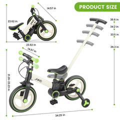 JMMD 6-in-1 toddler bike kickstand for quick stops