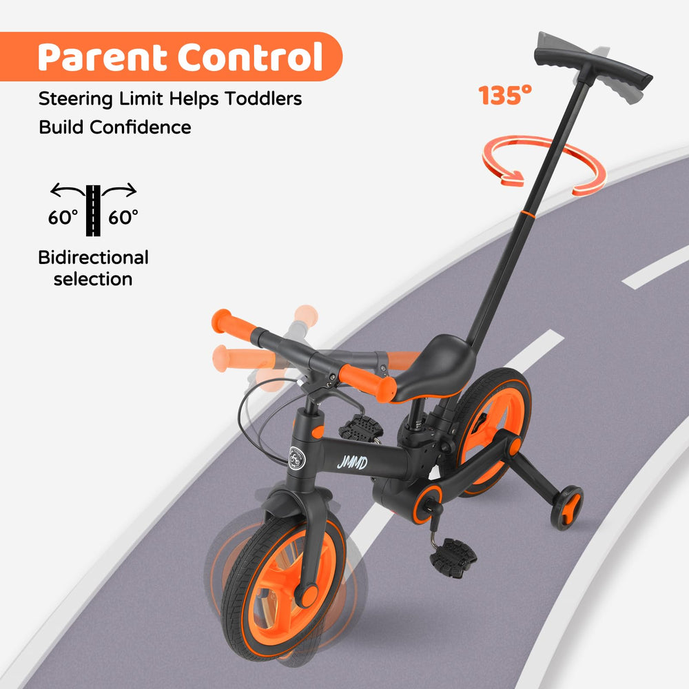 JMMD 6-in-1 includes training wheels to boost early confidence.