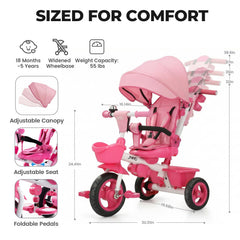 JMMD folded compact tricycle illustrating easy storage and travel