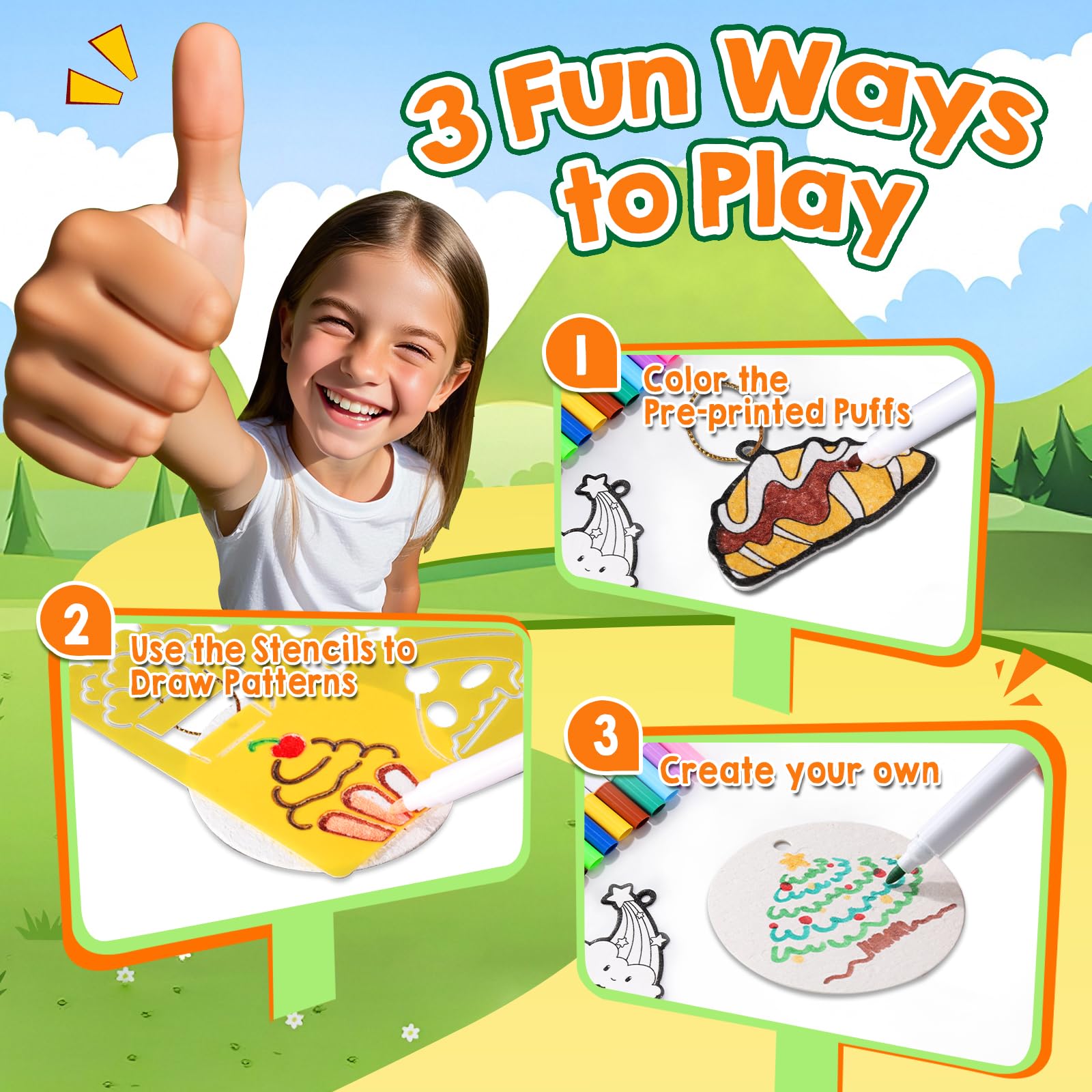 JMMICO eight keychains for personalized kid crafts