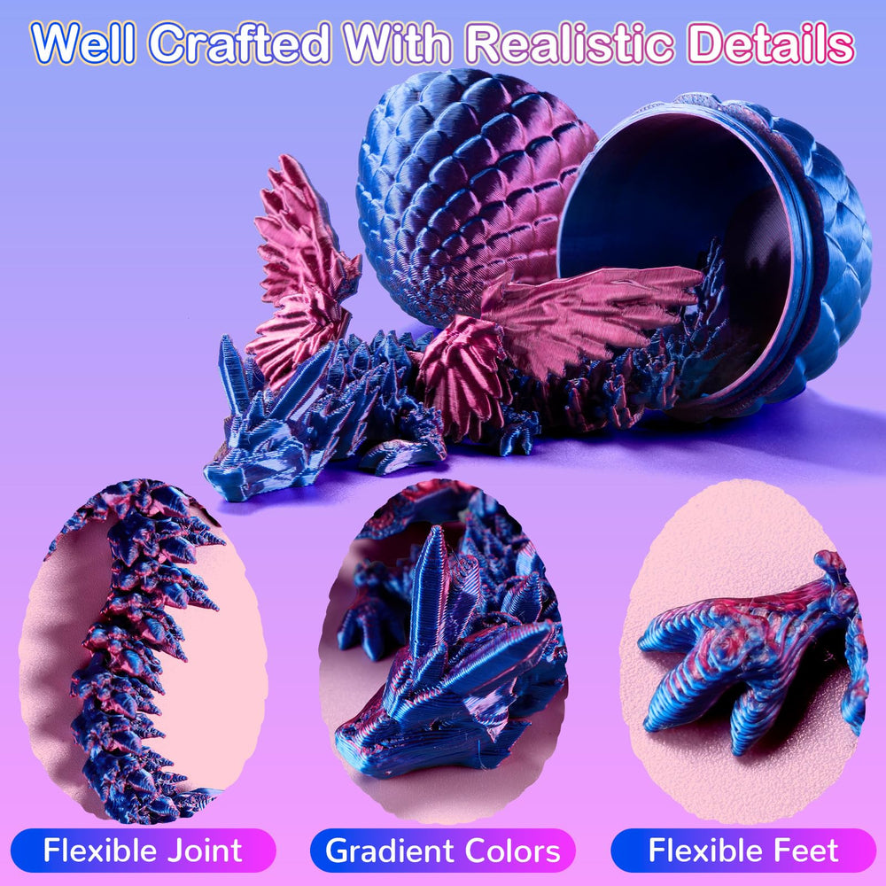 JMMICO gradient-color eggs provide visual depth for fantasy collectors.