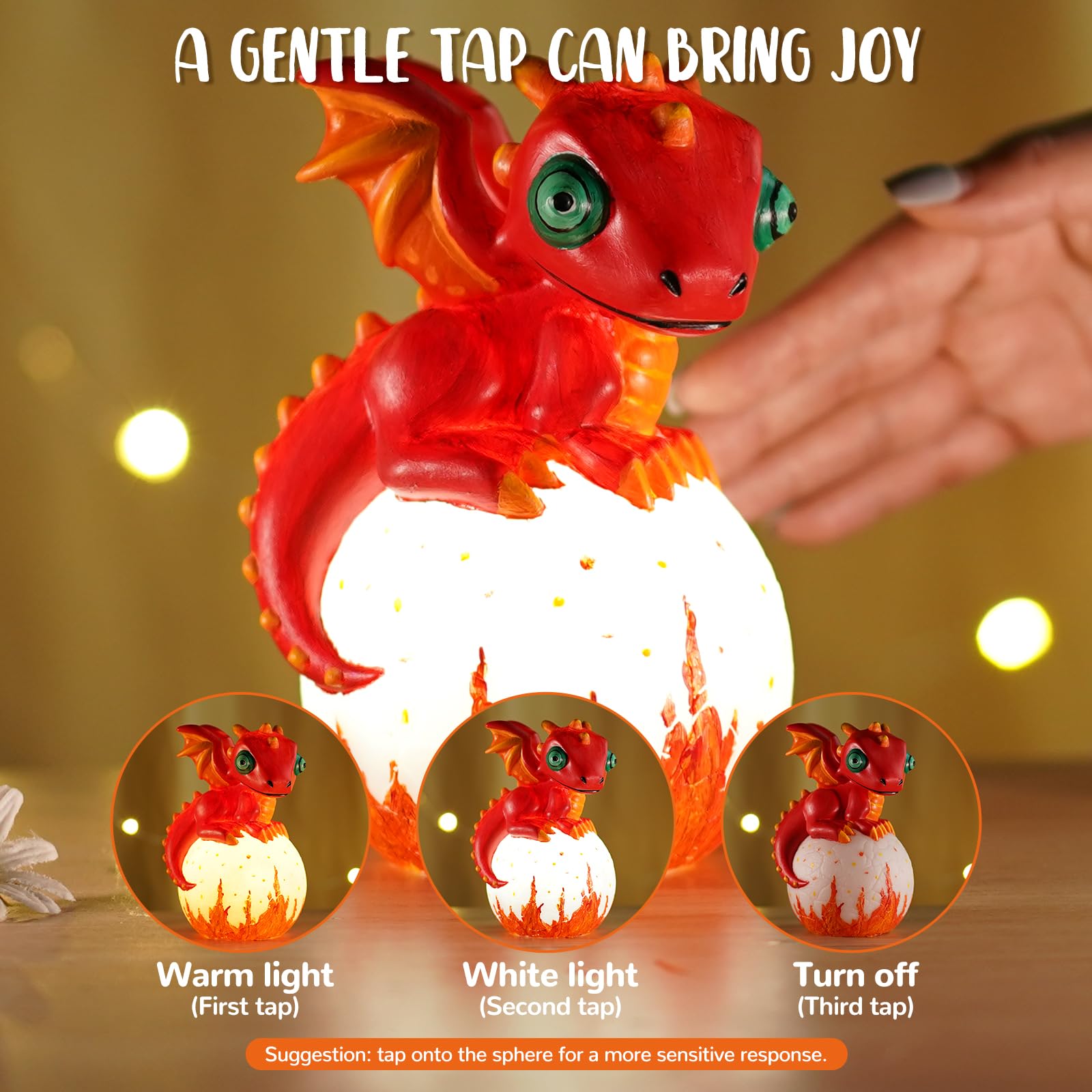 JMMICO Paint Your Own Dragon Lamp Kit 12 paints for color mixing