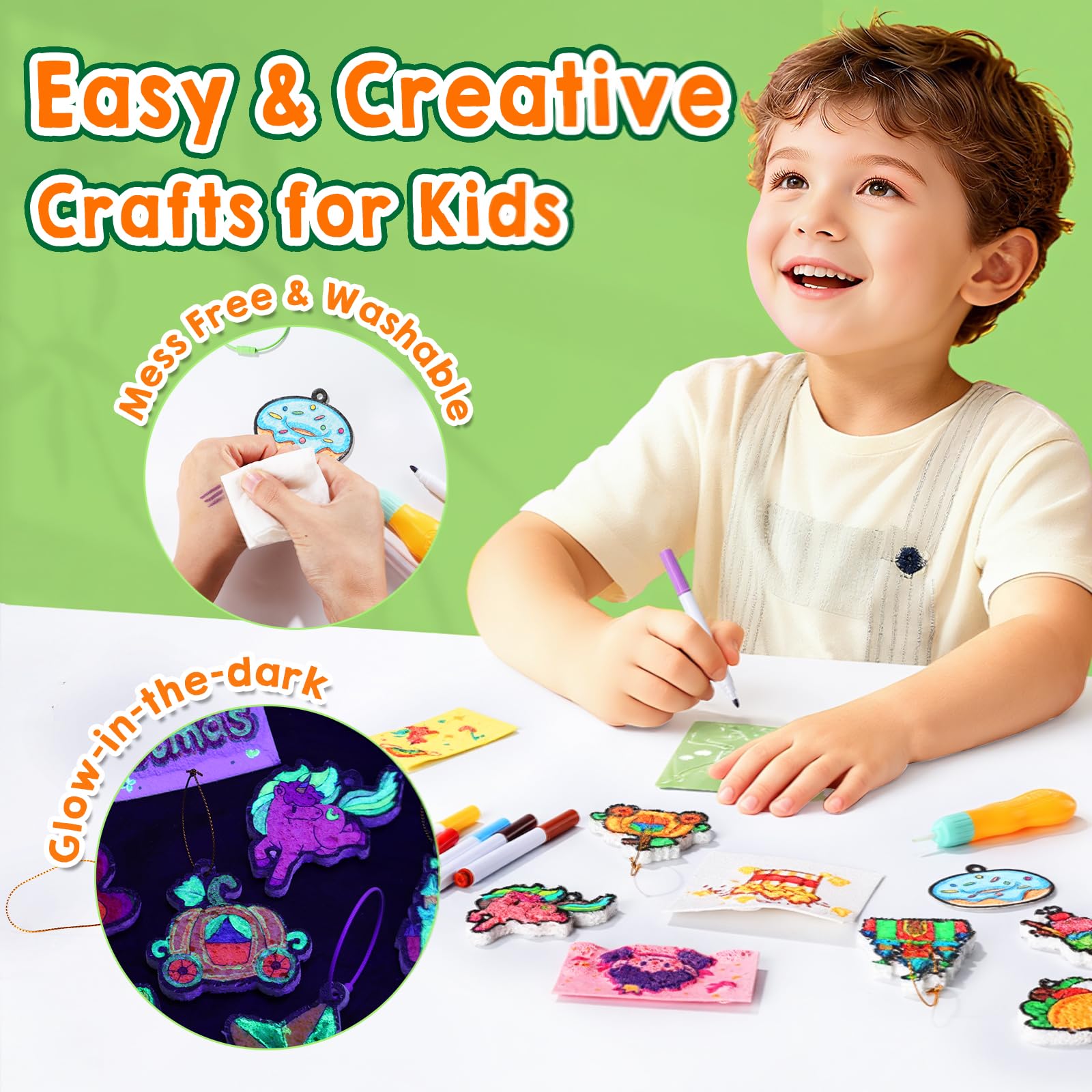 JMMICO stencils guide shapes for easy puff art creations