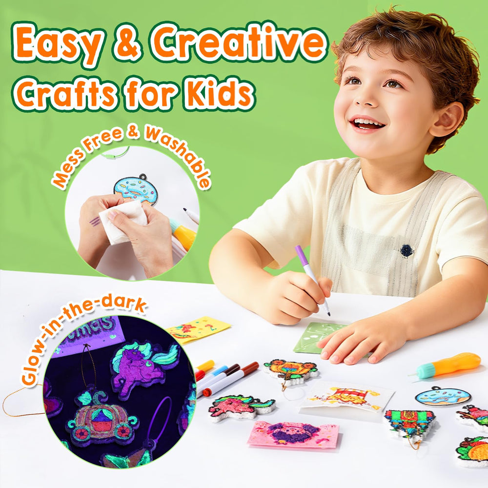 JMMICO stencils guide shapes for easy puff art creations