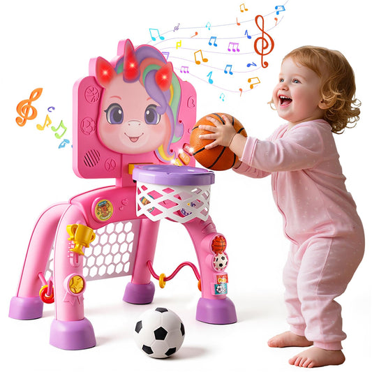 JMMICO toddler basketball hoop for safe, age-appropriate play