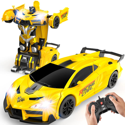 JMOROCR Transform remote car with dual color lights for engaging day and night play