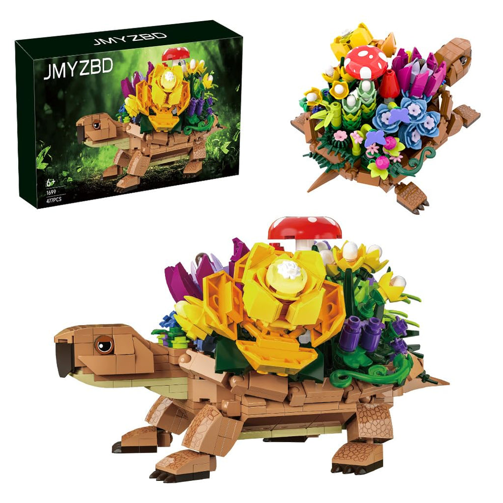 JMYZBD sea turtle planter assembly showing a playful decor project