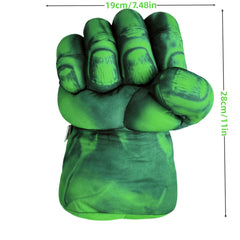 JNKODNB soft plush boxing gloves in green designed for gentle play.