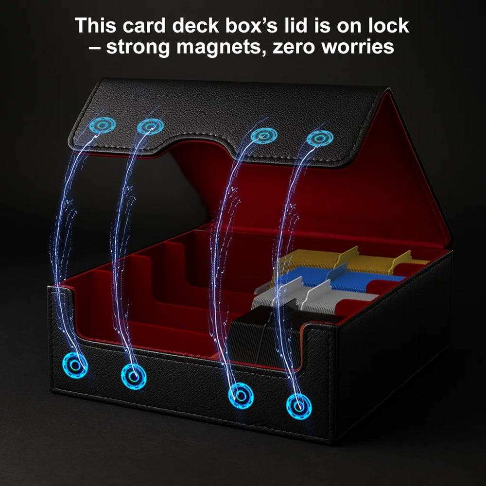 Includes 24 dividers to customize space for multi-game card collections.