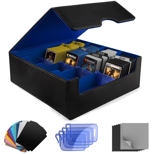 JNLODGE trading card storage box shows 3000+ capacity for MTG and Yu-Gi-Oh.