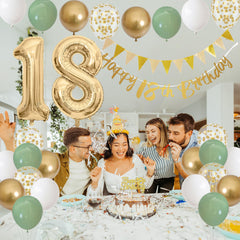 Jobkoo 18th birthday cake decorations sparkle for photos