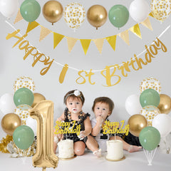 Jobkoo 32inch number 1 foil balloon makes a bold birthday statement
