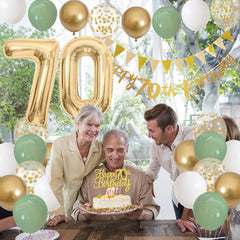 Jobkoo Gold metallic 10-inch balloons—shimmering accents to elevate party decor.