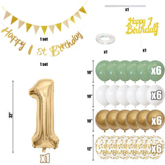 Jobkoo gold triangle flag bunting adds a premium accent to celebrations