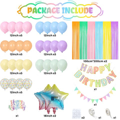 Jobkoo pastel fringe curtain backdrop adds soft color to photos.