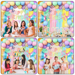 Jobkoo pastel star foil balloons sparkle in photos and decor.