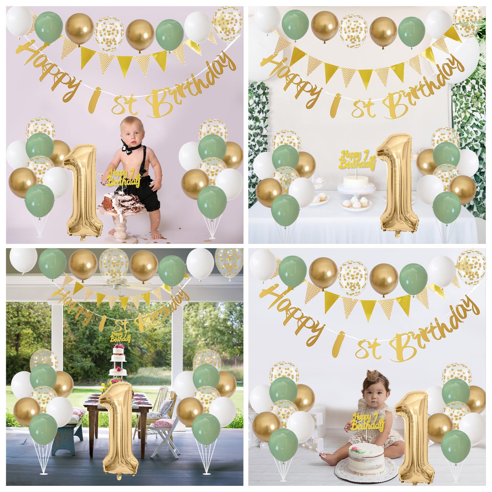 Jobkoo sage green 10inch balloons bring fresh color and cohesion