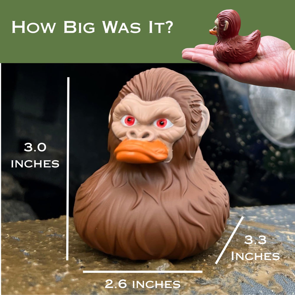 Jodges Trunk Sasquatch themed rubber duck for tub fun