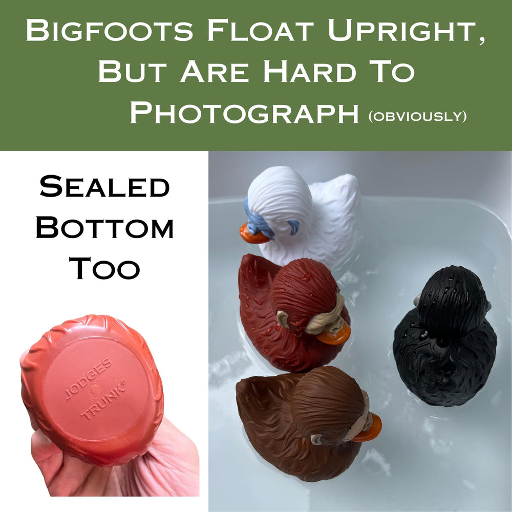 Jodges Trunk Upright floating duck stays balanced in tub