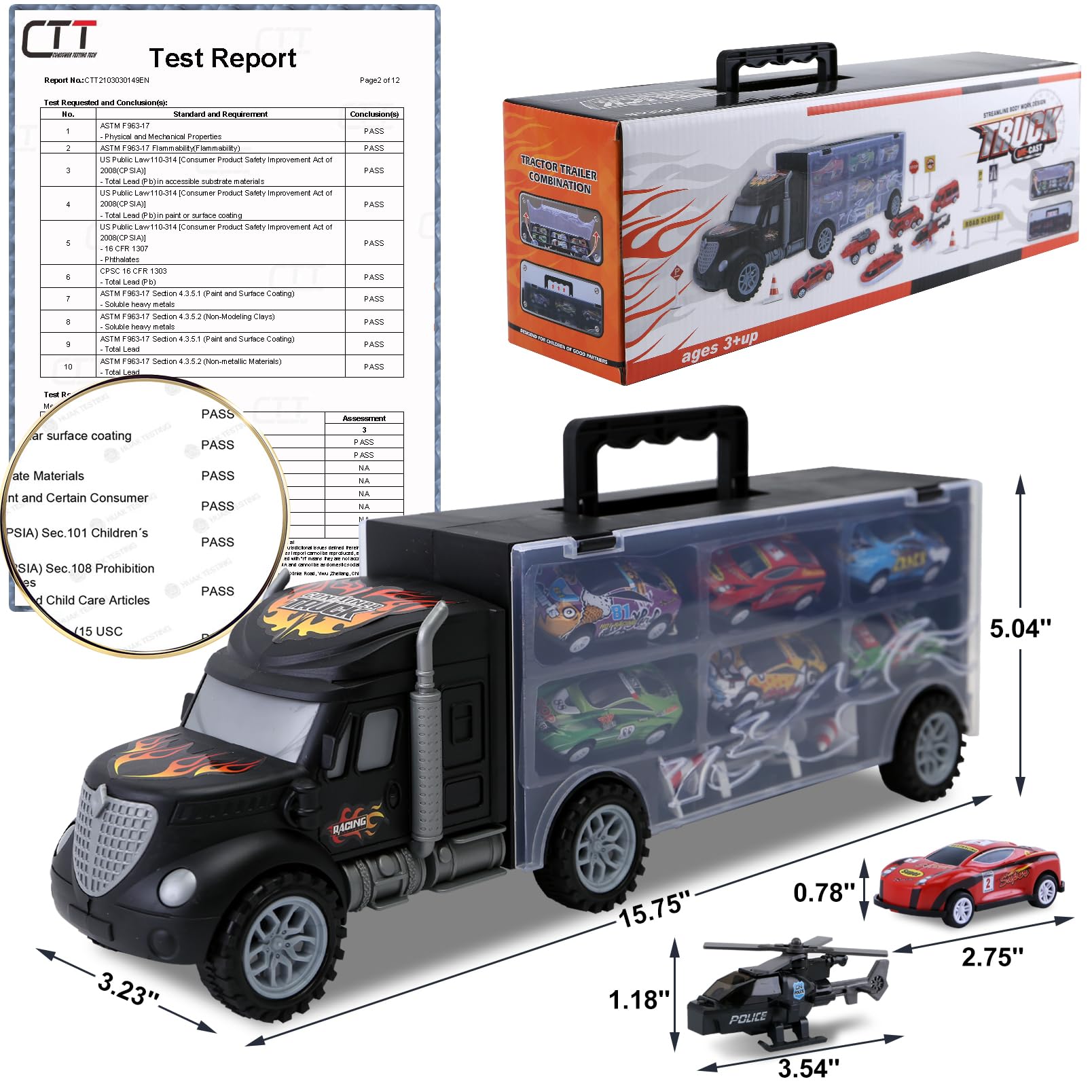 JODUDLR 12 die-cast vehicles for immersive pretend play sessions.