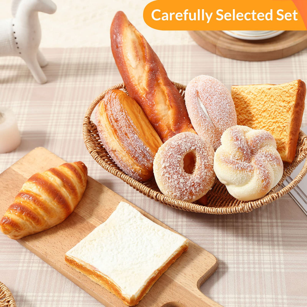 Joeabor artificial bread baguette: durable decor for long-term bakery displays.